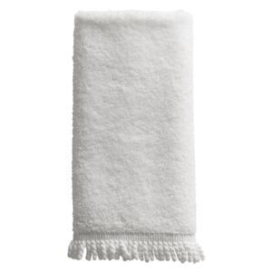 Bílý ručník Fringes 30x50 cm
