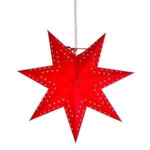 Závěsná svítící hvězda Bobo Red 34 cm
