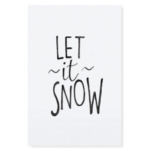 Plakát Let it Snow 30x42 cm (kód PODZIM2020 na -20 %)