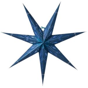 Závěsná svítící hvězda Ebba Blue 80 cm