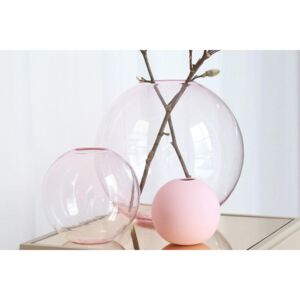 Kulatá skleněná váza Ball Glass Pink 15 cm (kód VANOCE20 na -15 %)