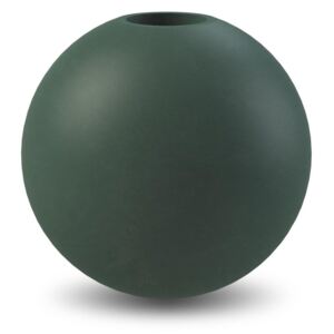Dřevěný svícen Ball Dark Green 8cm
