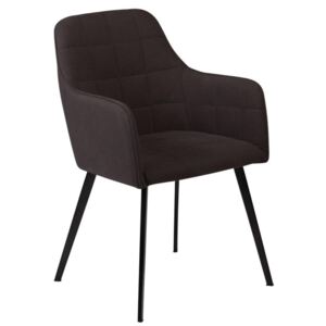 Židle DanForm Embrace, černá látka, kovová podnož