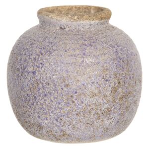 Retro váza s nádechem fialové a odřeninami - Ø 8*8 cm