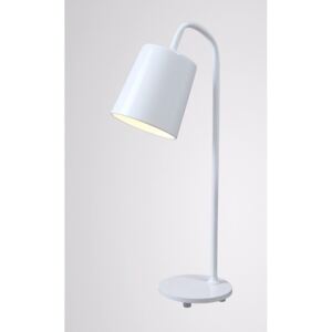 MINIMALIST stolní lampa - jednoduchá bílá kovová lampa
