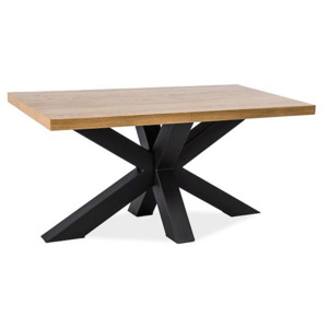 Konferenční stolek BARB, 54x60x110, dub sonoma/černá