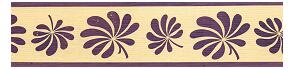 Bordura papírová Lopuch fialový - šířka 5cm x délka 5m