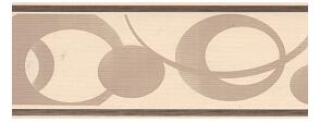 Bordura papírová Kolečka béžové - šířka 7,8cm x délka 5m