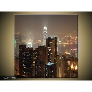 Obraz noční Hong Kong (F000945F3030)