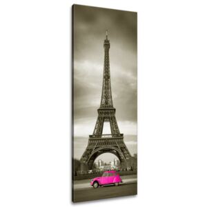 Gario Obraz na plátně Auto Citroën 2cv před Eiffelovou věží Rozměry (š x v): 40 x 100 cm