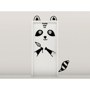 Panda - samolepky na dveře