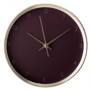 Nástěnné hodiny Aluminium Purple