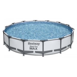 Bestway 56595 Nadzemní bazén kulatý Steel Pro MAX, kartušová filtrace, průměr 4,27 m, výška 84 cm