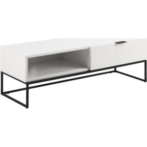 Design Scandinavia Televizní stolek Kobe, 120 cm, MDF, bílá Barva: Bílá