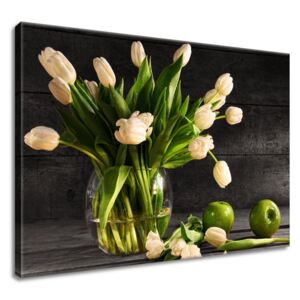 Gario Obraz na plátně Krémové tulipány Rozměry (š x v): 70 x 50 cm