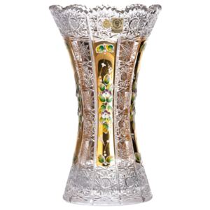 Váza 500K Zlato, barva čirý křišťál, výška 305 mm