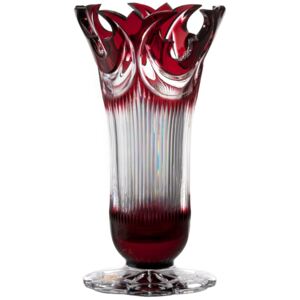 Váza Diadem, barva rubín, výška 310 mm
