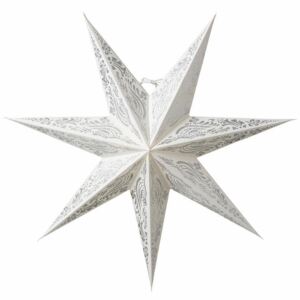 Závěsná svítící hvězda Indra White Silver 60 cm (kód ADVENT15 na -15 %)
