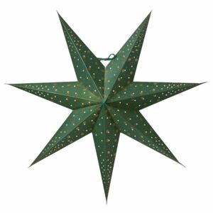 Závěsná svítící hvězda Isadora Green 60 cm