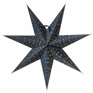 Závěsná svítící hvězda Isadora Blue 60 cm