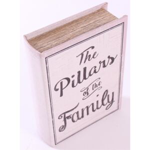 Dřevěná kniha s úložným prostorem The Pillars
