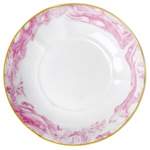 Porcelánový hluboký talíř Marble Bubblegum Pink (kód PODZIM21 na -20 %)