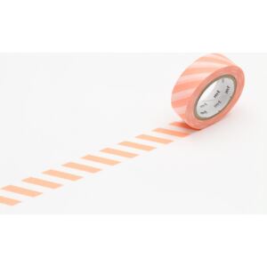 Japonská papírová páska Salmon Pink Stripe