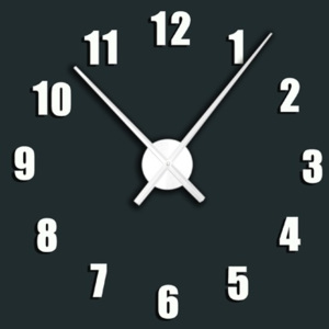 Nástěnné hodiny bílé HM112