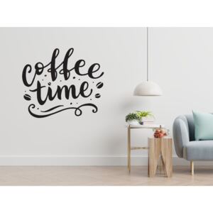 COFFEE TIME - samolepky na zeď Barevná varianta: žlutá