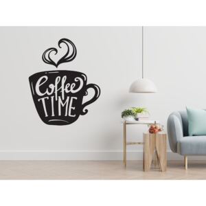 COFFEE TIME - samolepky na zeď Barevná varianta: žlutá