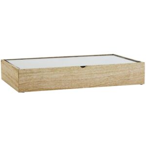 Dekorativní dřevěný box Glass & Mango Wood