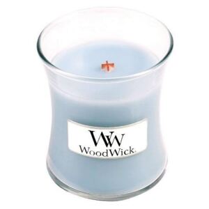 Vonná svíčka WoodWick - Jemná bavlna, jasmín a růže 85g (kód VANOCE20 na -15 %)