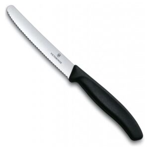 Nůž na rajčata zoubkovaný SWISS CLASSIC 11 cm černý - Victorinox