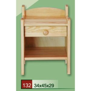 Dřevěný noční stolek CLASSIC 132 z masivu borovice