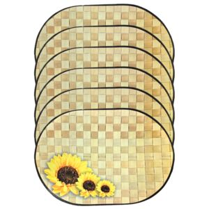 Numberoplus Podložky na stůl Sluneční květina - 6 ks