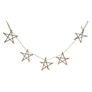 Girlanda s dřevěnými hvězdičkami Stars
