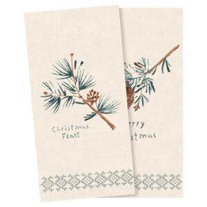 Vánoční papírové ubrousky Pine Cones - 16 ks