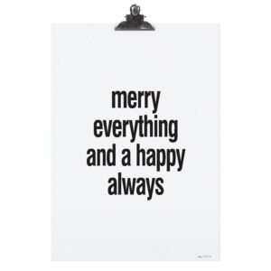 Plakát Merry Everything 30x42 cm (kód JEZISEK20 na -20 %)