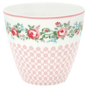 Porcelánový Latte cup Gabby White 350 ml (kód JEZISEK20 na -20 %)