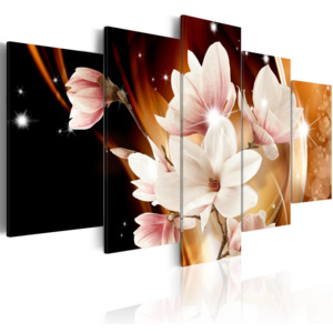 Murando DeLuxe Pětidílné obrazy - magnolie 180x90 cm