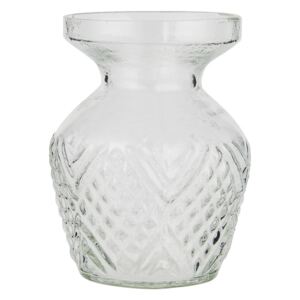 Skleněná váza Pattern Clear Wide