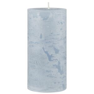 Svíčka Tall Rustic Candle Light Blue