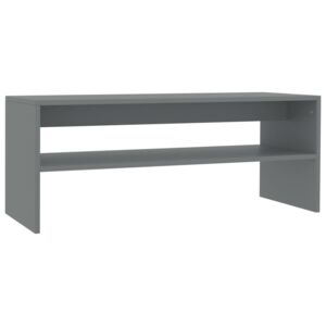Konferenční stolek - šedý - dřevotříska | 100x40x40 cm