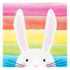 Velikonoční ubrousky Hop Over The Rainbow Bunny