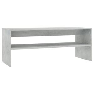 Konferenční stolek - betonově šedý - dřevotříska | 100x40x40 cm