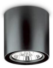MOOD PL1 přisazené svítidlo 1x GU10 50W bez zdroje kulaté 15cm IP20, černé