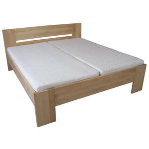 Dřevěná manželská postel LENKA - buk 200x140 - buk