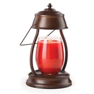 Candle Warmers - nahřívací lampa Hurricane rustikální hnědá (Bezpečně a rychle rozpouští vonné svíčky bez nutnosti zapálit plamen a pomáhá vytvořit perfektní voskové jezírko.)
