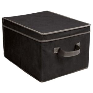 Kontejner na textil BOX M, 30x40x24 cm, černá barva
