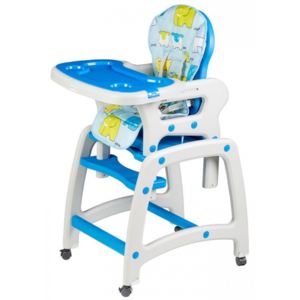 Eco toys Jídelní stoleček 2v1 - modrý
